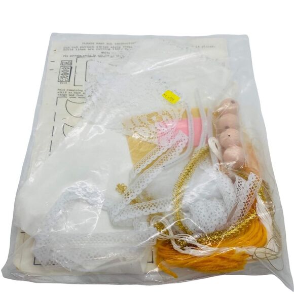 Vintage Arts and Crafts Ornament Kit Patterns  Snowman Needle work & Lil Angel - Picture 5 of 5